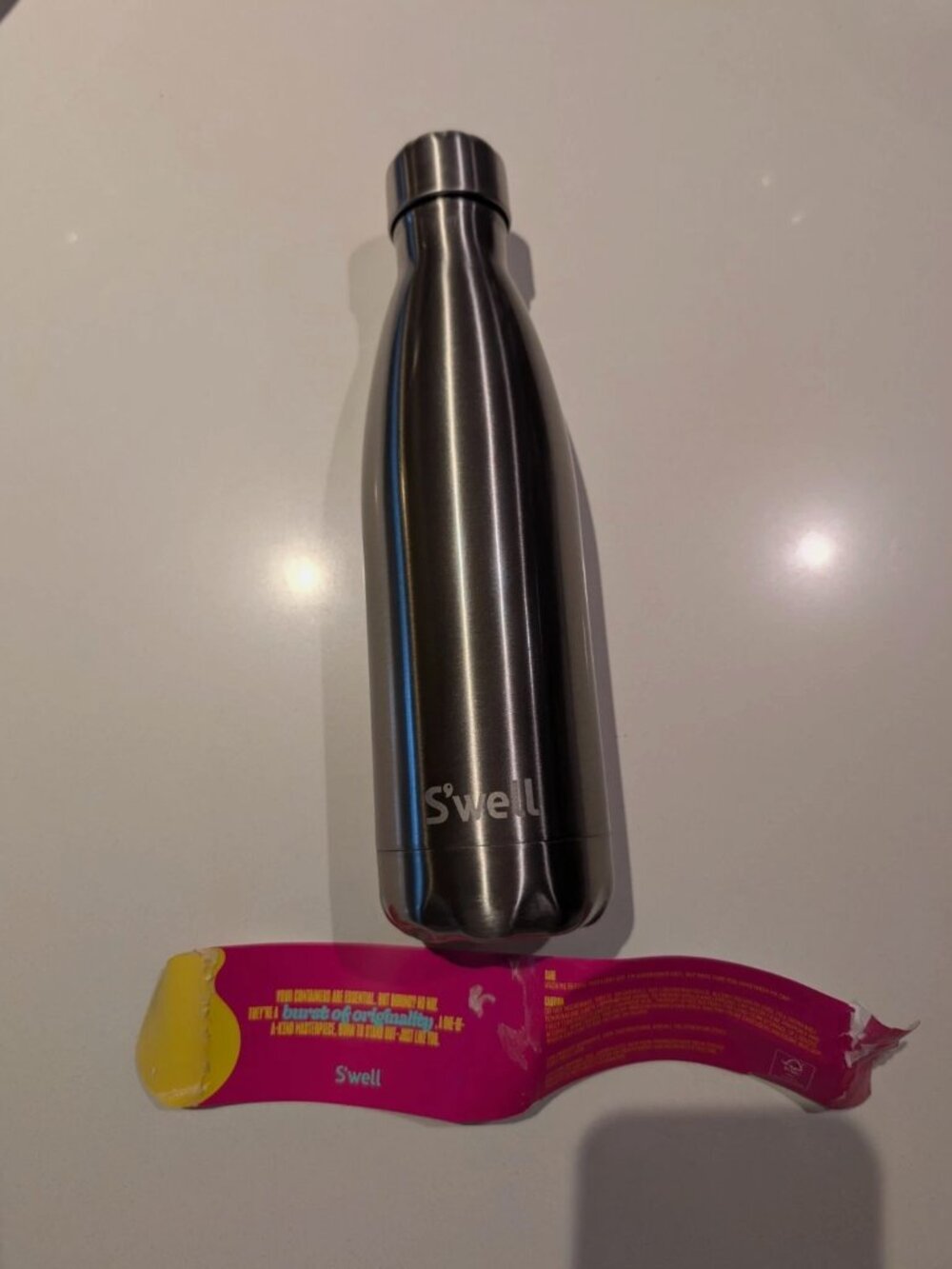 Swell 17 Ounce Insulated Water Bottle - Silver Lining - Latest 2026 Version